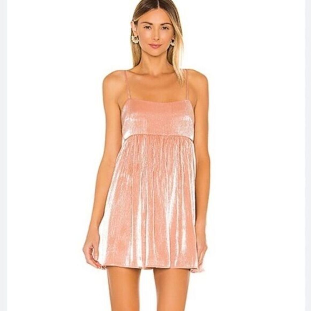 Lovers & Friends Davina Mini‎ Dress in Peach Pink Size Large